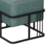 Set 2 Pouf TAS Reversibili Impilabili Seduta Imbottita e Piano Rigido Rettangolare 38x38x38 cm Verde [en.casa]