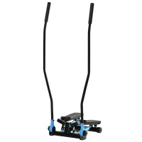 Stepper Fitness con Maniglia e Monitor LCD per Allenamento a Casa e Palestra, Blu