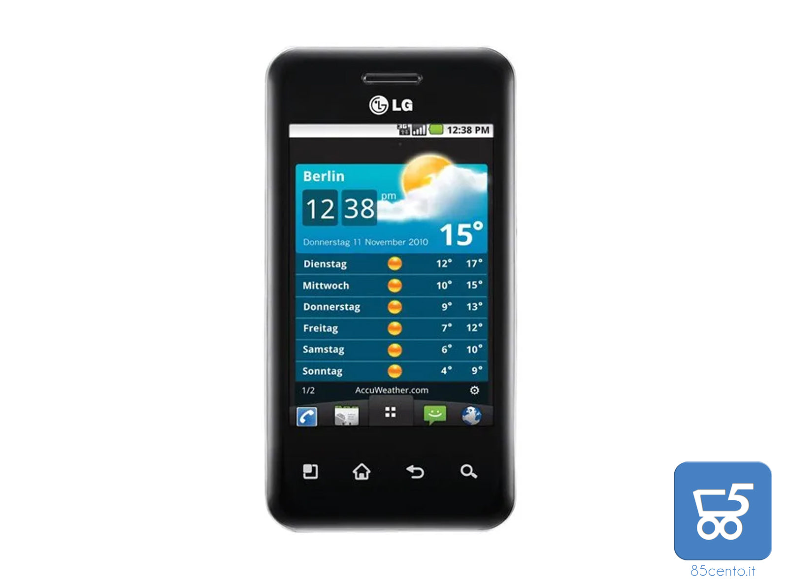 Smartphone LG-E720 Camera 5.0MP Android 2.2 3,2" 600 MHz Qualcomm MSM