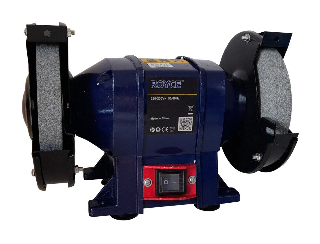 Smerigliatrice mola da banco 250W 2 dischi pietre 150mm professionale RBG-150