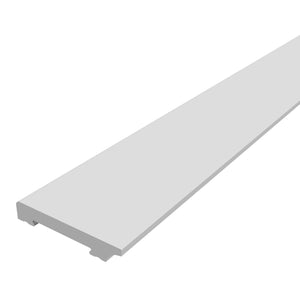 Set Coevorden 8 Profili di Battiscopa in Polistirolo Bianco 195 x 7 x 1,2 cm [neu.haus]