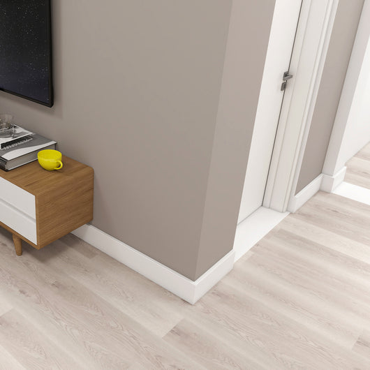 Set Coevorden 24 Profili di Battiscopa in Polistirolo Bianco 195 x 9 x 1,2 cm [neu.haus]