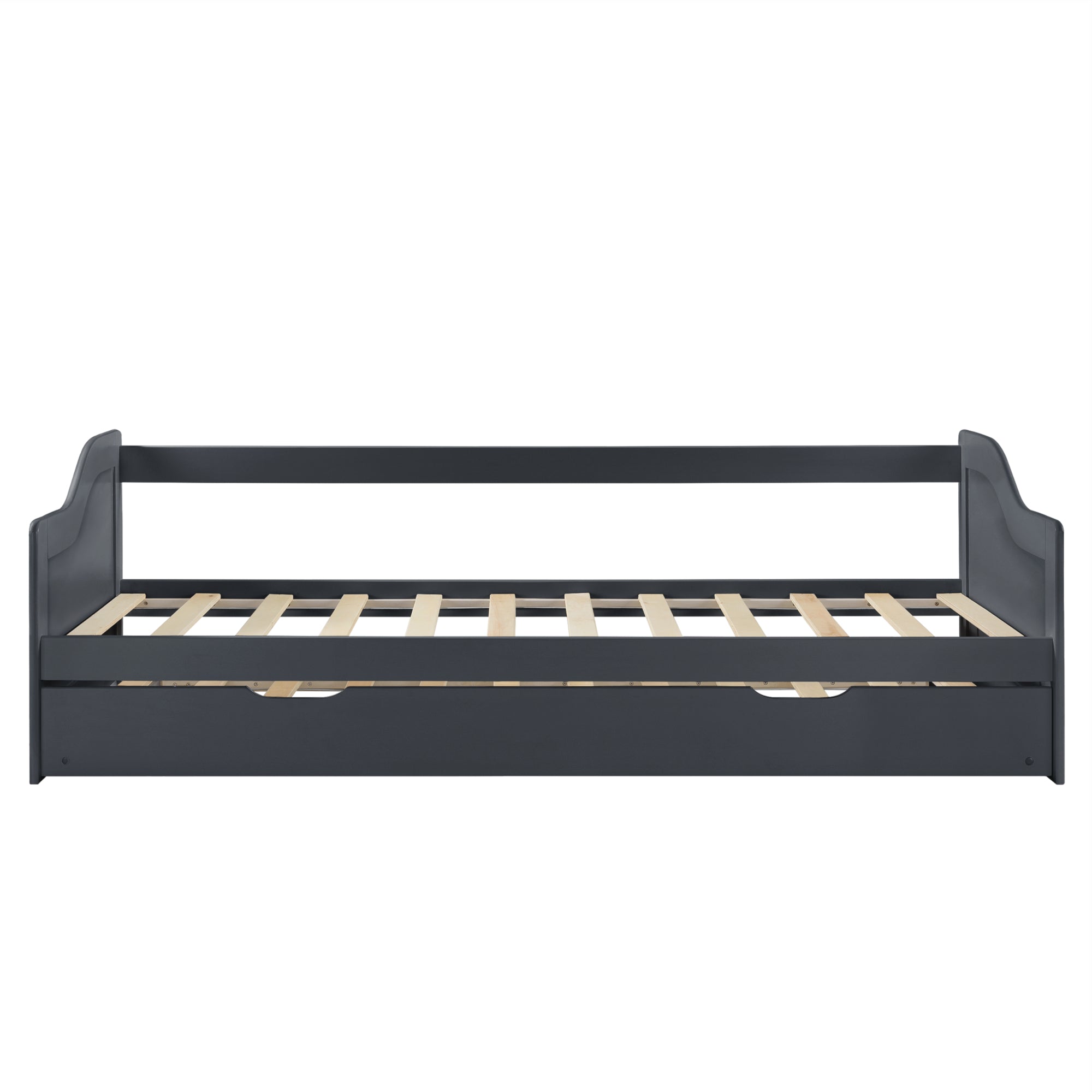 Divano con Letto Estraibile 90x200 cm - Grigio Scuro [en.casa]