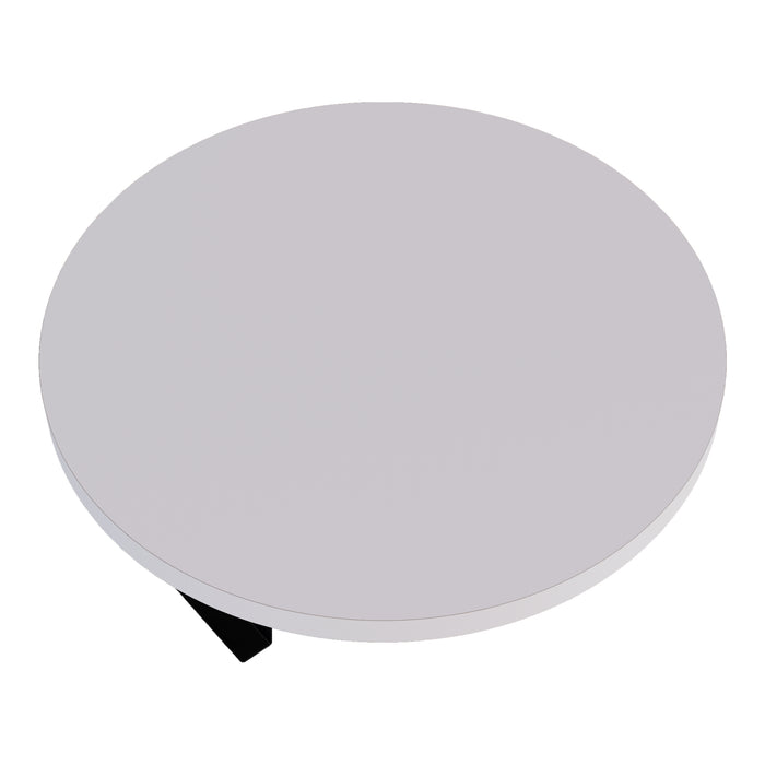 Tavolino Bracciolo Kuleskyd per Poltrona Divano - Bianco [en.casa]