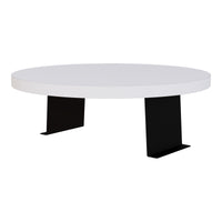 Tavolino Bracciolo Kuleskyd per Poltrona Divano - Bianco [en.casa]