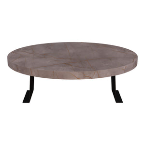 Tavolino Bracciolo Kuleskyd per Poltrona Divano - Effetto Marmo Grigio [en.casa]