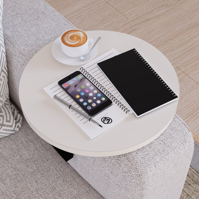 Tavolino Bracciolo Kuleskyd per Poltrona Divano - color Crema [en.casa]