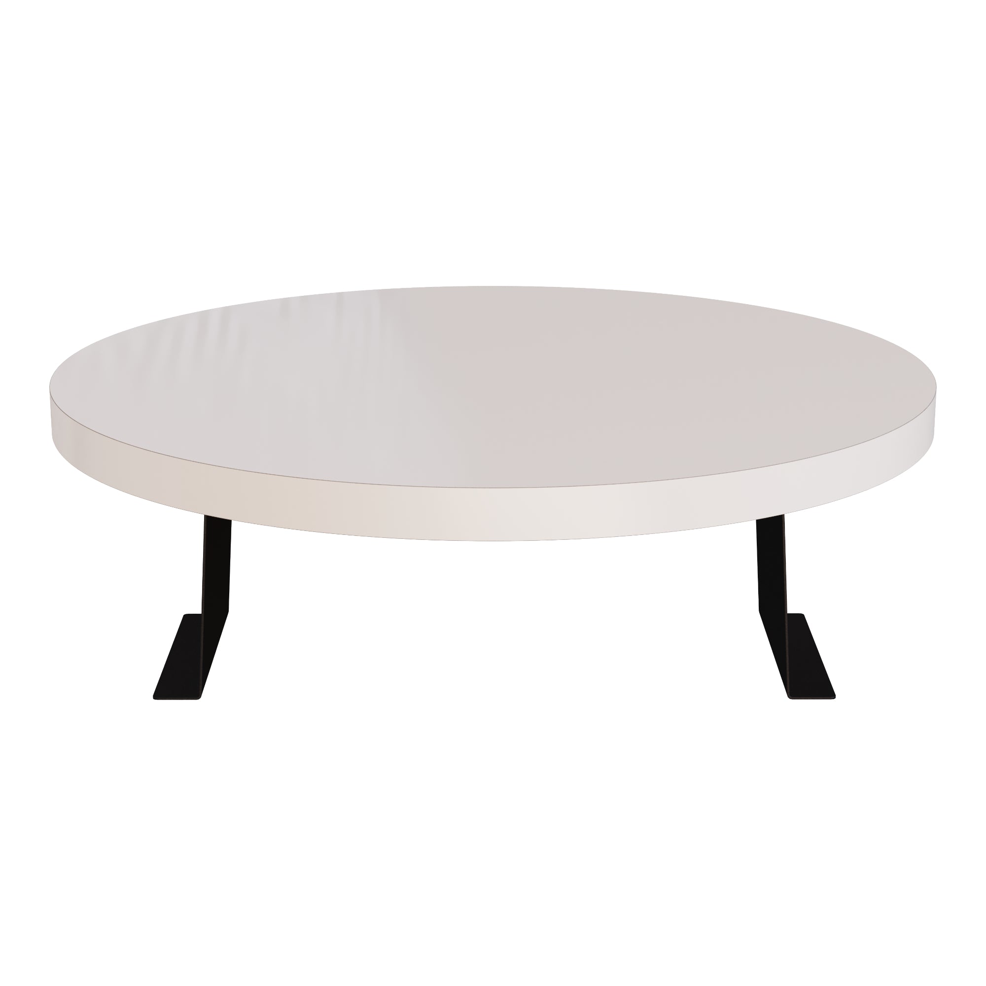 Tavolino Bracciolo Kuleskyd per Poltrona Divano - color Crema [en.casa]