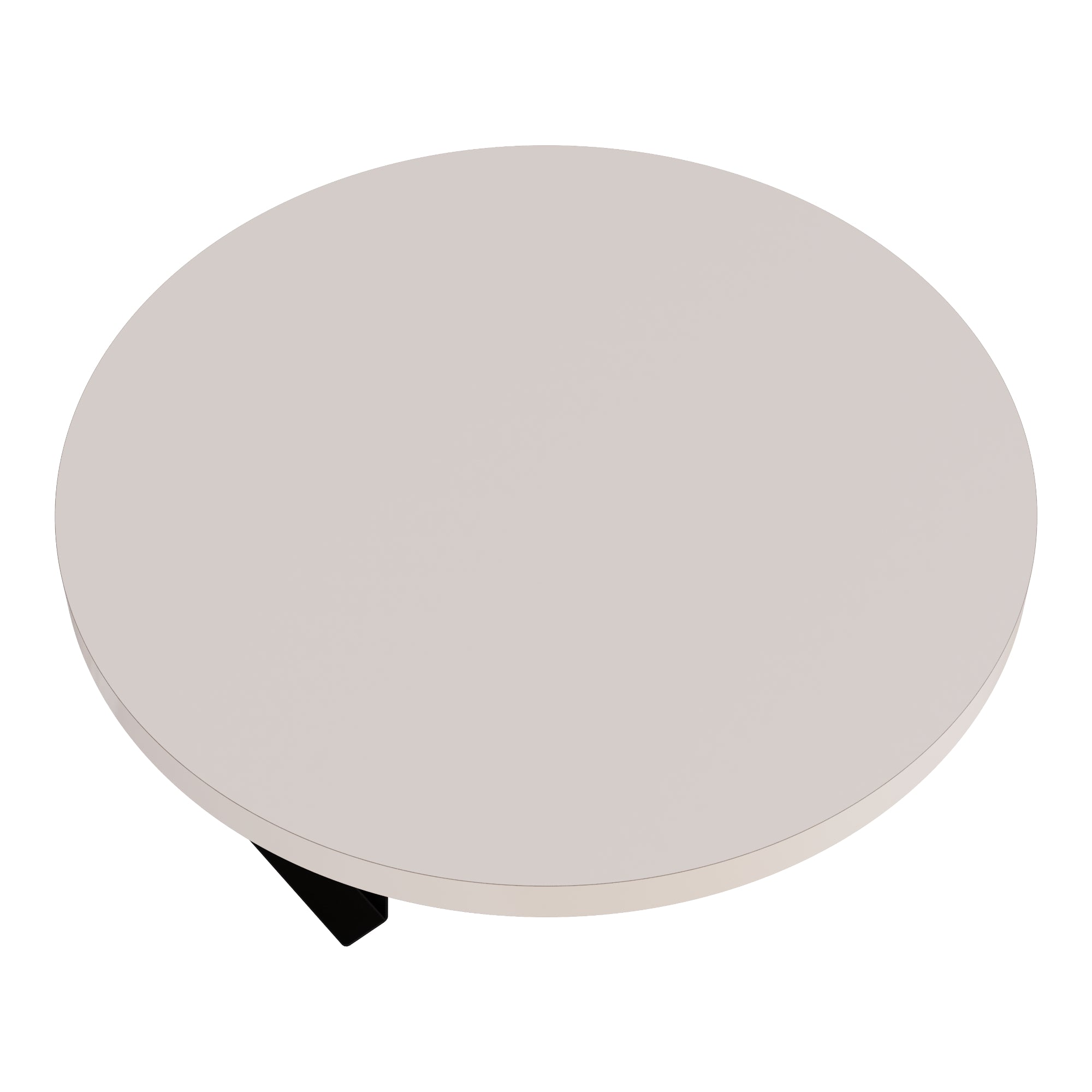 Tavolino Bracciolo Kuleskyd per Poltrona Divano - color Crema [en.casa]