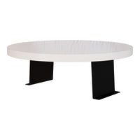 Tavolino Bracciolo Kuleskyd per Poltrona Divano - color Crema [en.casa]