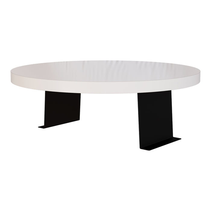 Tavolino Bracciolo Kuleskyd per Poltrona Divano - color Crema [en.casa]