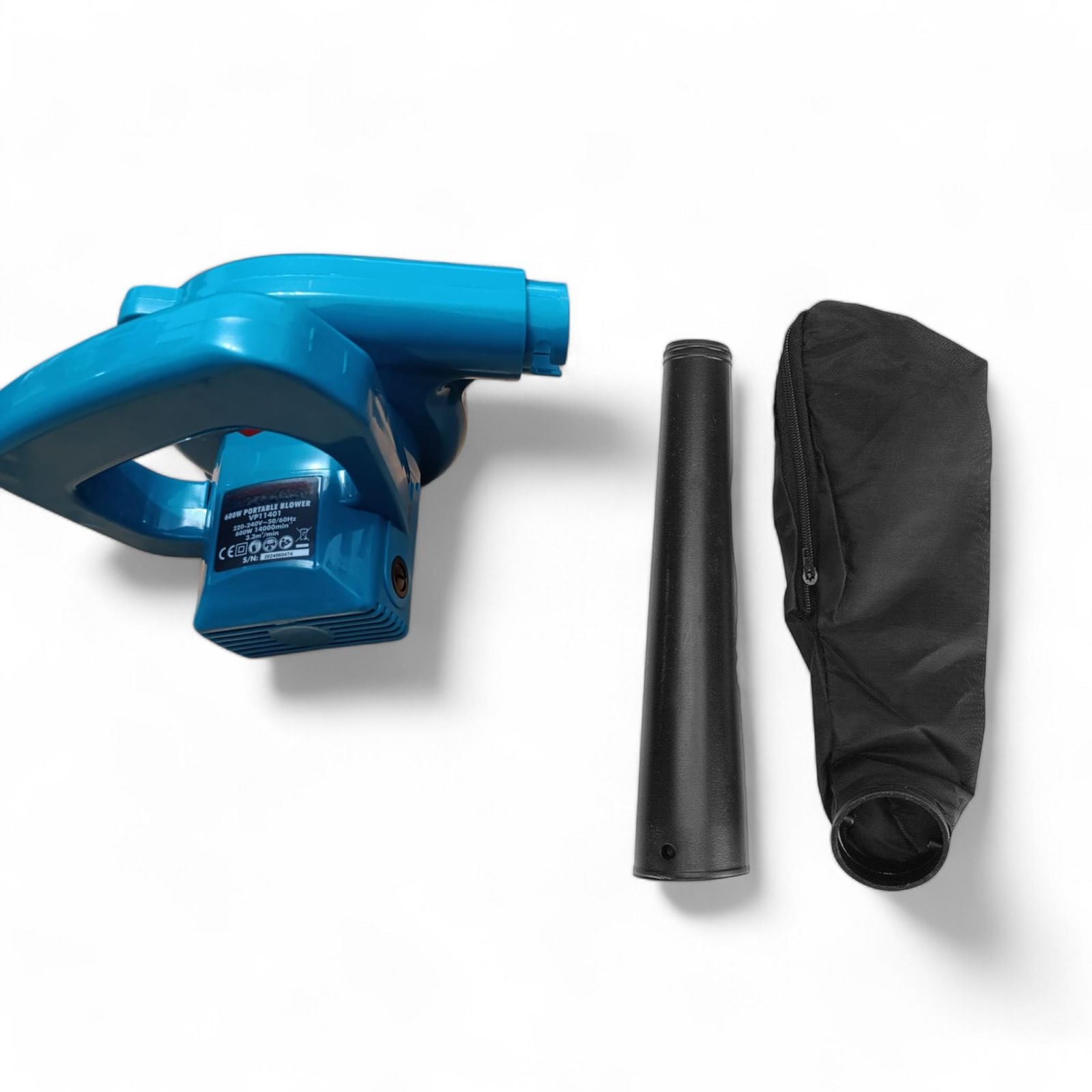 Soffiatore Elettrico 600w 14000Rpm Pulizia Giardino Foglie Vialetto Garage 11401