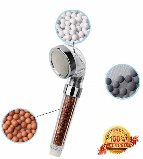 Soffione doccia anticalcare doccetta filtro depuratore ionizzante sali minerali
