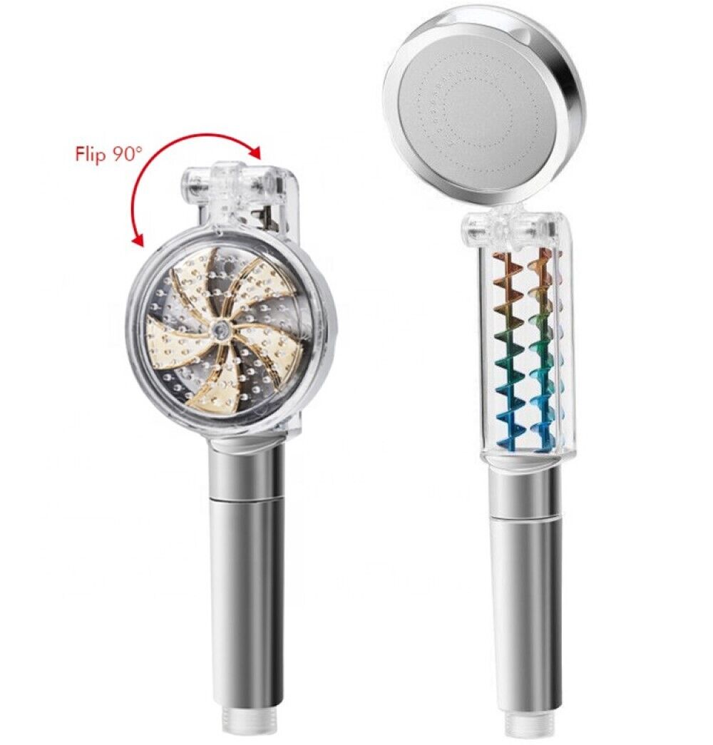 Soffione doccia con ventola doppio lato alta pressione doccetta 82211