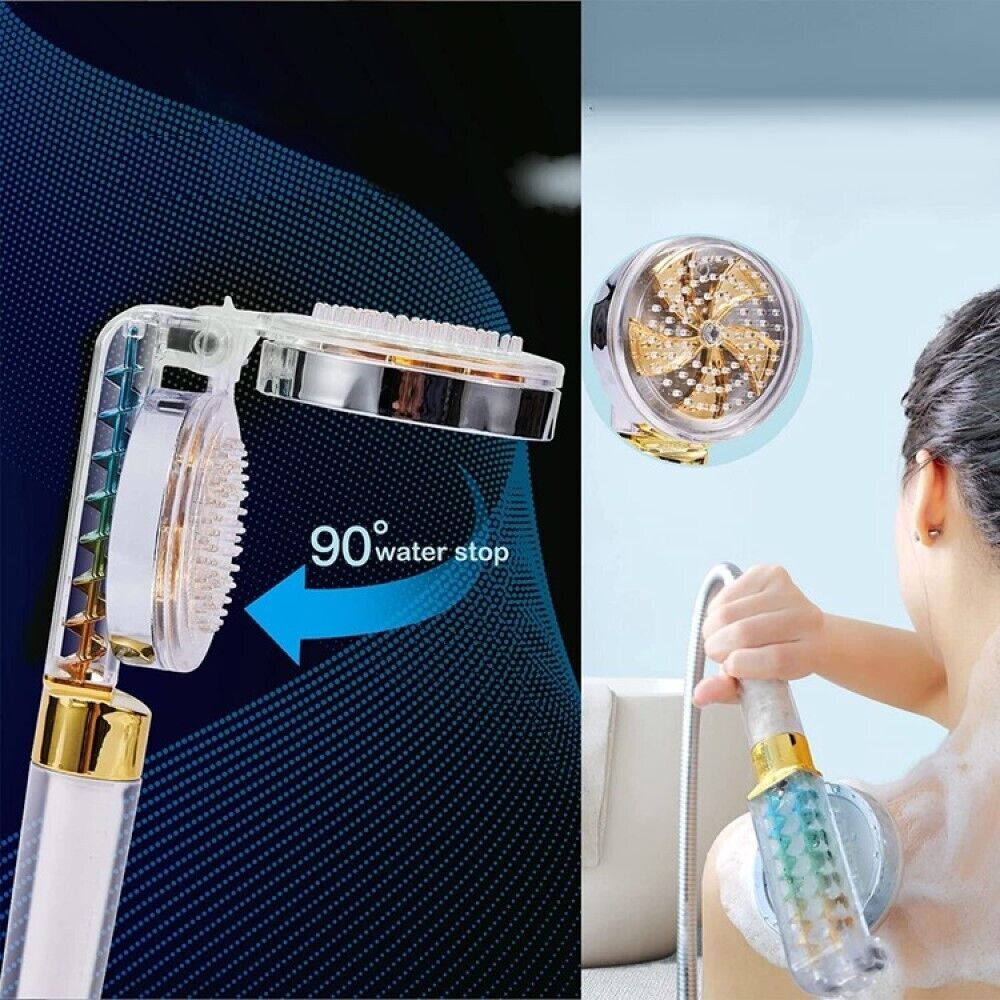 Soffione doccia con ventola doppio lato alta pressione doccetta 82211