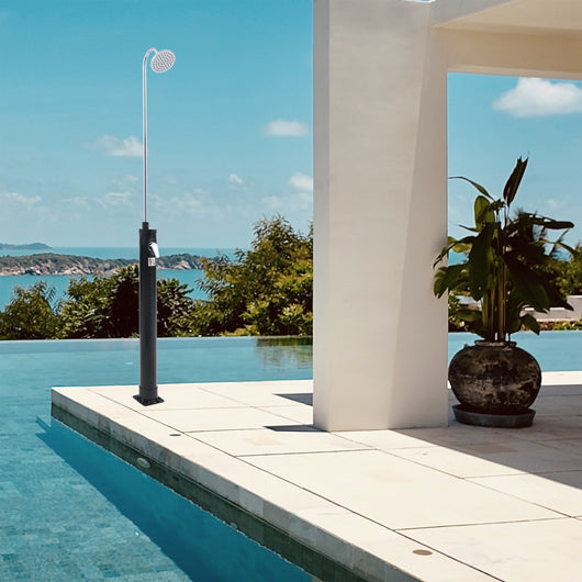 Doccia Solare da Giardino Ampend con Serbatoio da 9 Litri e Soffione Girevole - Nero casa.pro