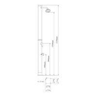 Doccia solare da giardino nera da 215 cm e 18 litri 03_0009353