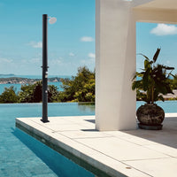 Doccia Solare Frerievn con Soffione Girevole e Rubinetto Lavapiedi 18L Nero casa.pro