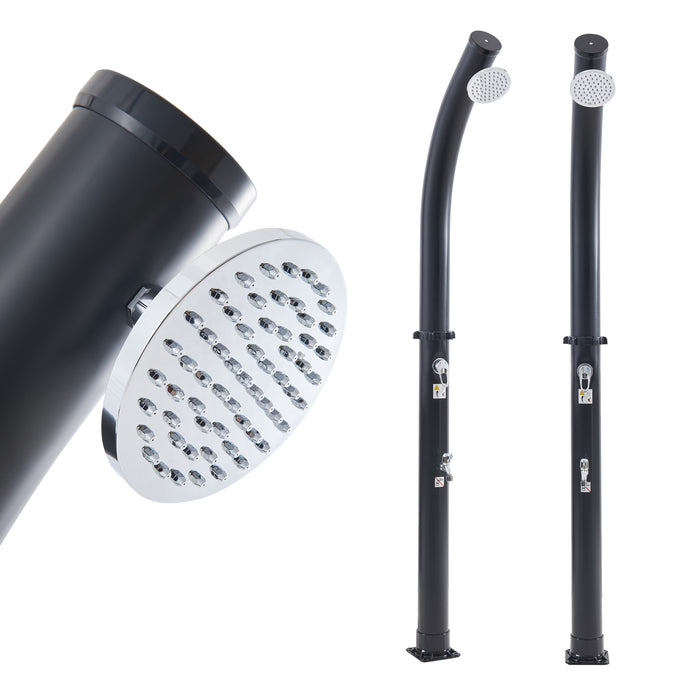 Doccia Solare da Esterno Kebomi 18L con Soffione Girevole e Rubinetto Lavapiedi casa.pro