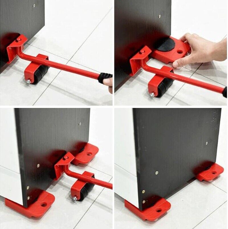 Sollevatore solleva mobili elettrodomestici 4 piastre 150KG spostare sollevare