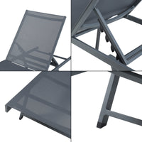 casa.pro Lettino Prendisole Baragiano - Antracite/Grigio casa.pro