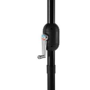 Ombrellone da Giardino Budapest con Palo Centrale e Meccanismo a Manovella 230 x Ø300 cm Grigio casa.pro