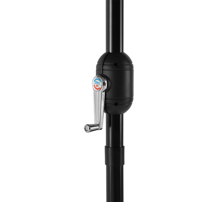 Ombrellone da Giardino Budapest con Palo Centrale e Meccanismo a Manovella 230 x Ø300 cm Grigio casa.pro