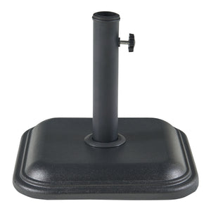 Piedistallo Biccari per Ombrellone Blocco di Cemento 35x35x4,5 cm Nero casa.pro