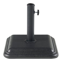 Piedistallo Biccari per Ombrellone Blocco di Cemento 35x35x5,5 cm Nero casa.pro