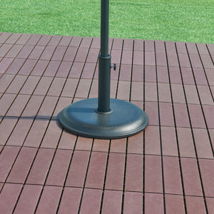 Piedistallo per Ombrellone Bionaz Rotondo Ø45 x 5 cm Nero casa.pro