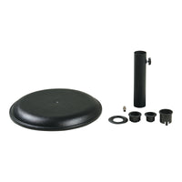 Piedistallo per Ombrellone Bionaz Rotondo Ø45 x 5 cm Nero casa.pro