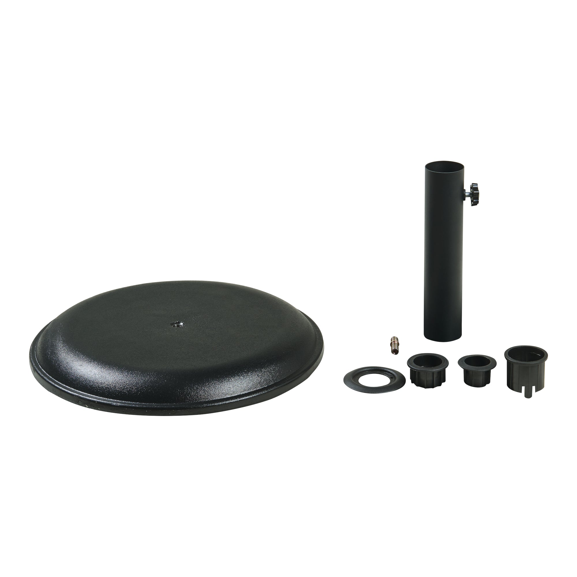 Piedistallo per Ombrellone Bionaz Rotondo Ø45 x 5 cm Nero casa.pro