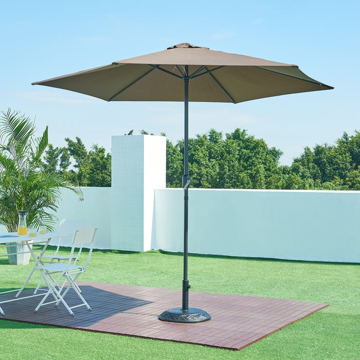 Piedistallo per Ombrellone Bisegna Blocco di Cemento Rotondo - Nero casa.pro