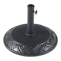 Piedistallo per Ombrellone Bisegna Blocco di Cemento Rotondo - Nero casa.pro