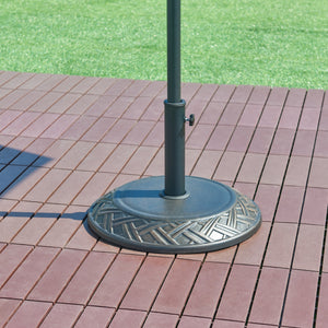 Piedistallo per Ombrellone Bisegna Blocco di Cemento Rotondo - Bronzo casa.pro