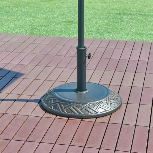 Piedistallo per Ombrellone Bisegna Blocco di Cemento Rotondo - Bronzo casa.pro