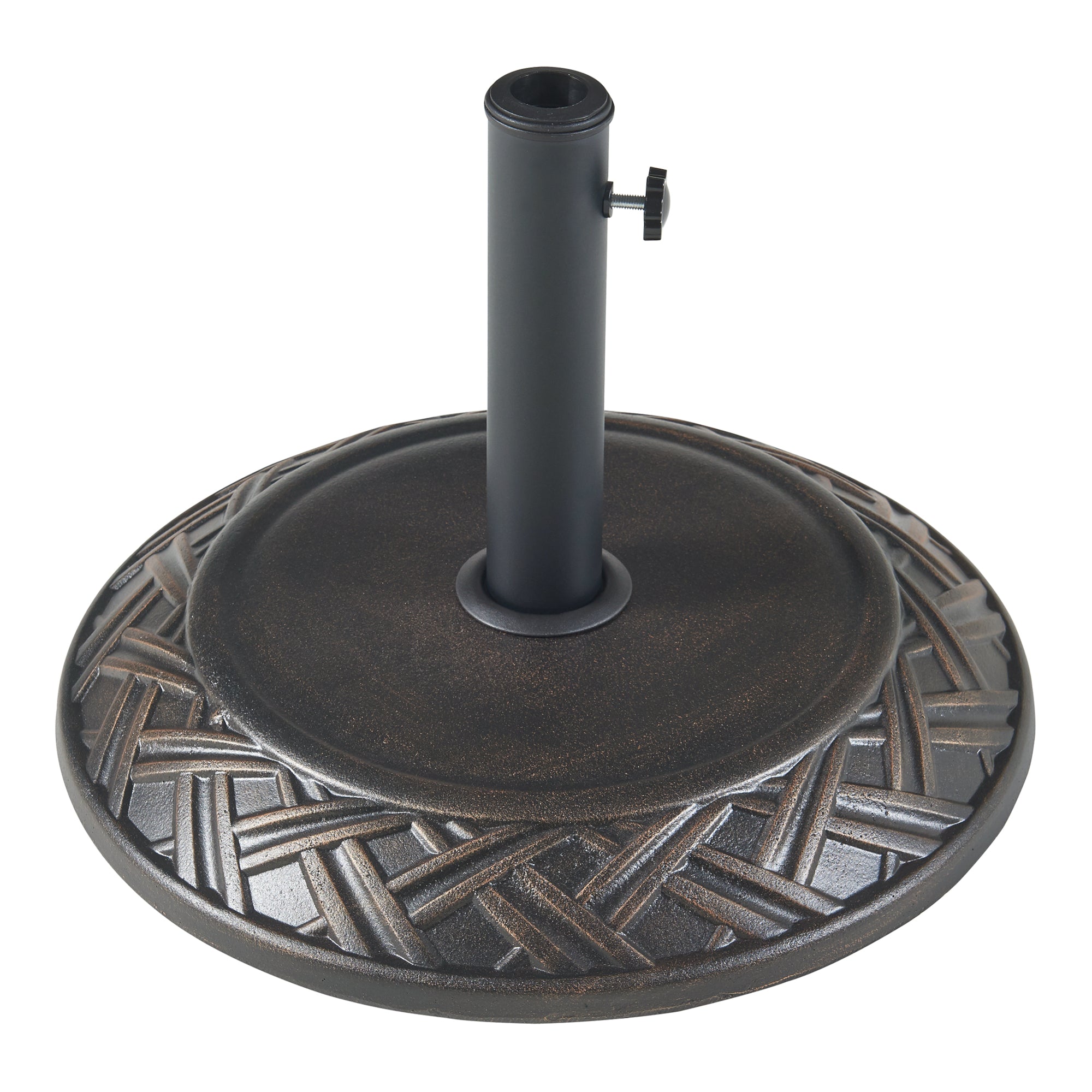 Piedistallo per Ombrellone Bisegna Blocco di Cemento Rotondo - Bronzo casa.pro