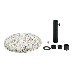 Piedistallo Bitritto per Ombrellone Blocco di Cemento Ghiaioso - Naturale casa.pro