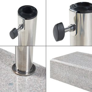 Piedistallo per Ombrellone Bomba Blocco di Granito - Rettangolare casa.pro