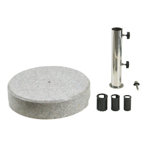 Piedistallo per Ombrellone Bomba Blocco di Granito - Rotondo casa.pro