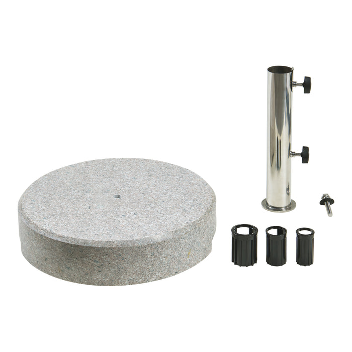 Piedistallo per Ombrellone Bomba Blocco di Granito - Rotondo casa.pro