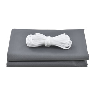 Vela Ombreggiante Patras Tenda Parasole Triangolare 400x400x400 cm Grigio Scuro [en.casa]