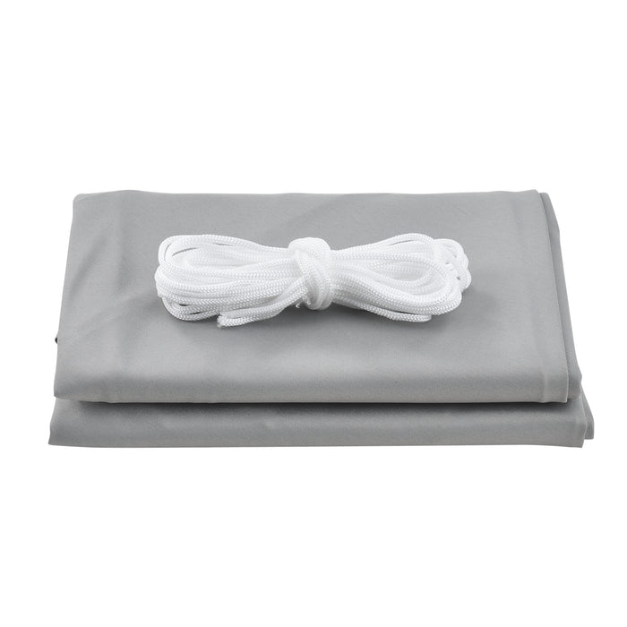 Vela Ombreggiante Patras Tenda Parasole Triangolare 400x400x400 cm Grigio Chiaro [en.casa]