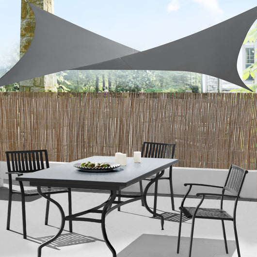 Vela Ombreggiante Lerma Tenda Parasole 300x300 cm Grigio Scuro [en.casa]