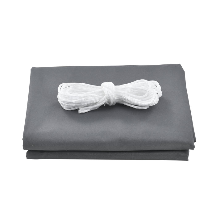 Vela Ombreggiante Lerma Tenda Parasole 200x200 cm Grigio Scuro [en.casa]