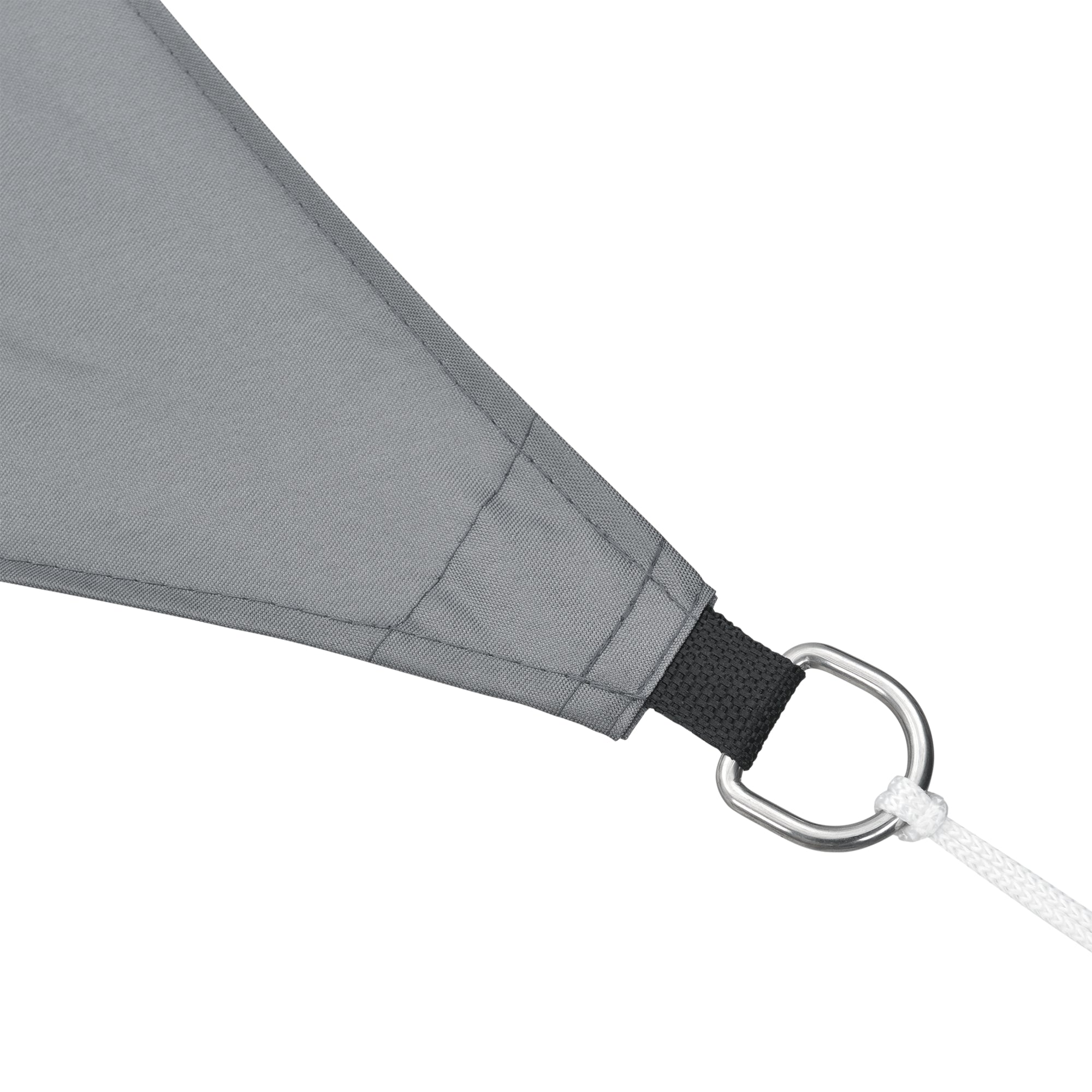 Vela Ombreggiante Lerma Tenda Parasole 300x400 cm Grigio Scuro [en.casa]