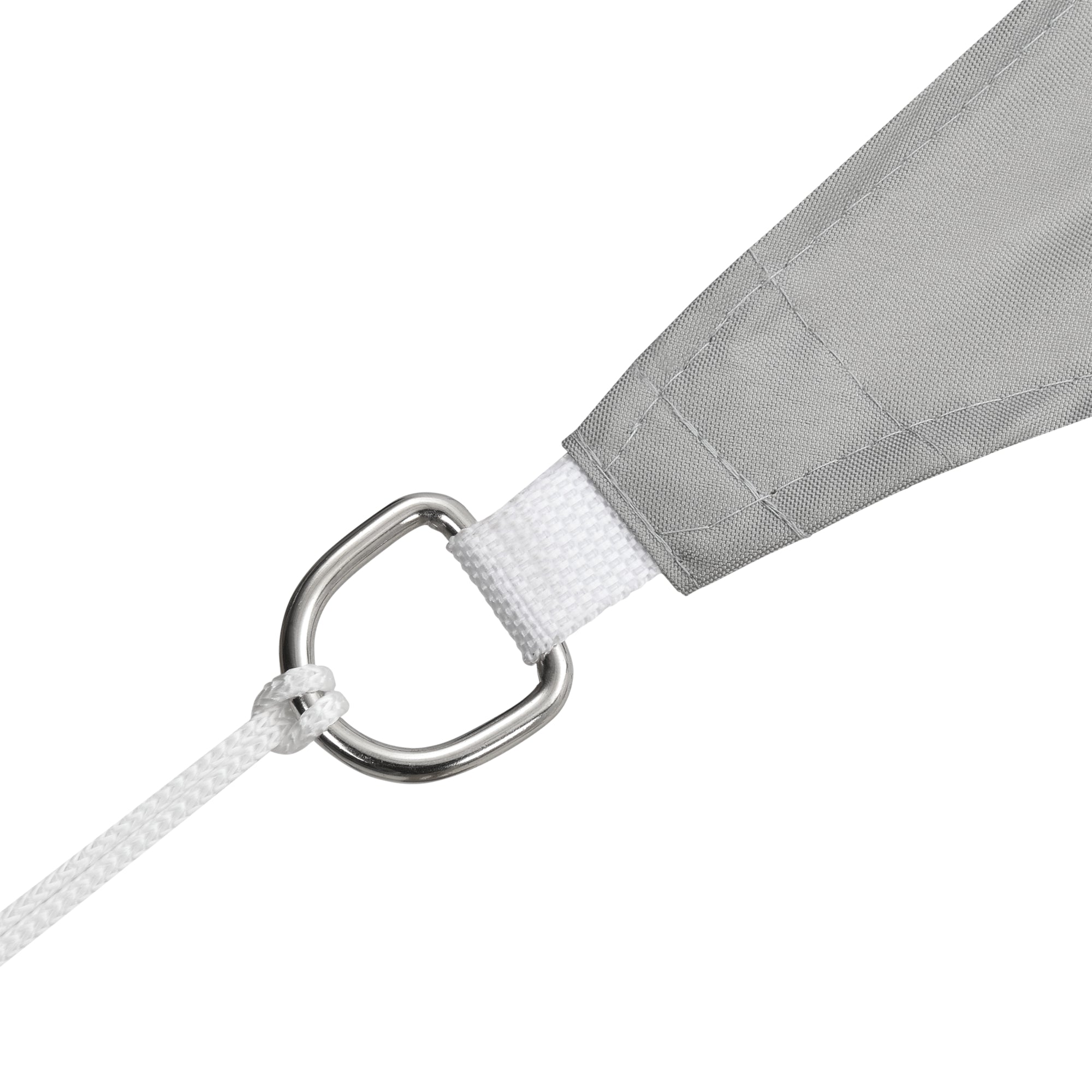 Vela Ombreggiante Lerma Tenda Parasole 200x400 cm Grigio Chiaro [en.casa]