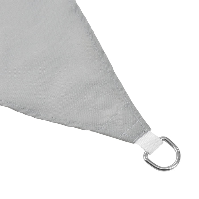 Vela Ombreggiante Lerma Tenda Parasole 200x300 cm Grigio Chiaro [en.casa]
