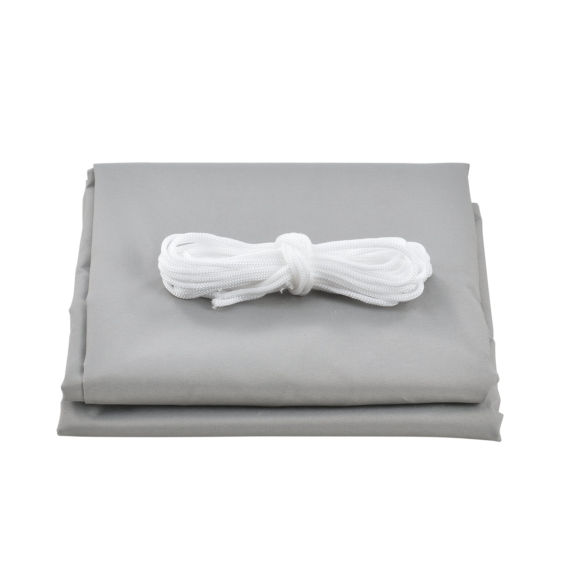 Vela Ombreggiante Lerma Tenda Parasole 200x400 cm Grigio Chiaro [en.casa]