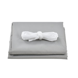 Vela Ombreggiante Lerma Tenda Parasole 300x500 cm Grigio Chiaro [en.casa]